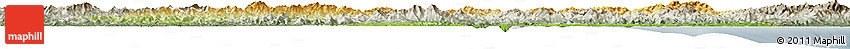 Physical Horizon Map of Kangwon, semi-desaturated