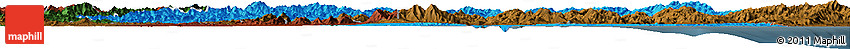 Political Horizon Map of Kangwon, darken