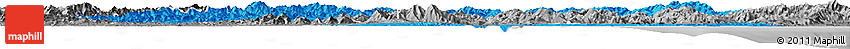 Political Horizon Map of Kangwon, desaturated