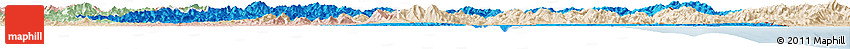 Political Horizon Map of Kangwon, lighten