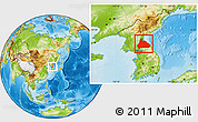 Physical Location Map of Kangwon