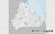 Gray Map of Kangwon, single color outside