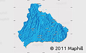 Political Map of Kangwon, cropped outside