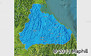 Political Map of Kangwon, satellite outside