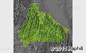Satellite Map of Kangwon, desaturated