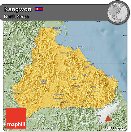 Savanna Style Map of Kangwon