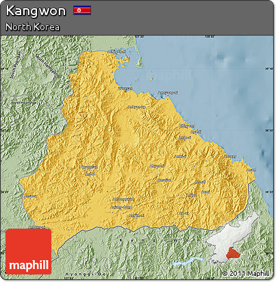 Savanna Style Map of Kangwon
