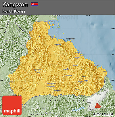 Savanna Style Map of Kangwon