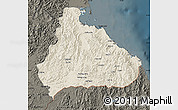 Shaded Relief Map of Kangwon, darken