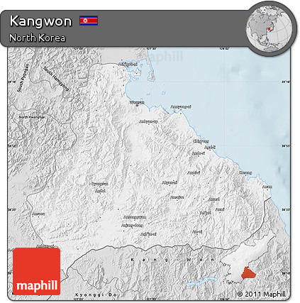 Silver Style Map of Kangwon