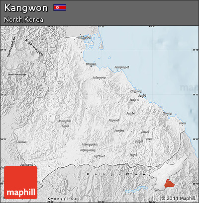 Silver Style Map of Kangwon