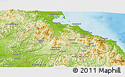 Physical Panoramic Map of Kangwon