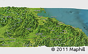 Satellite Panoramic Map of Kangwon