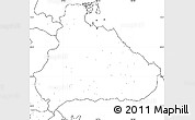 Blank Simple Map of Kangwon, no labels