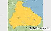 Savanna Style Simple Map of Kangwon