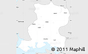 Silver Style Simple Map of Nampo