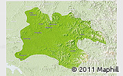 Physical 3D Map of Pyongyang, lighten