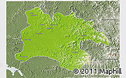 Physical 3D Map of Pyongyang, semi-desaturated