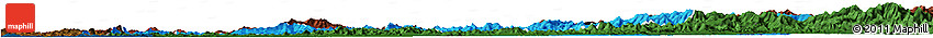 Political Horizon Map of Pyongyang, darken