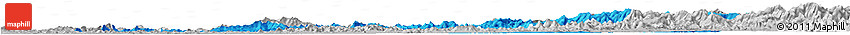 Political Horizon Map of Pyongyang, lighten, desaturated