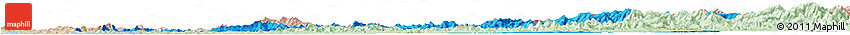 Political Horizon Map of Pyongyang, lighten