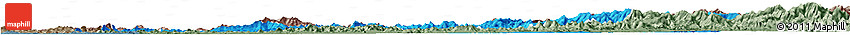 Political Horizon Map of Pyongyang, semi-desaturated