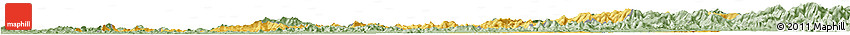 Savanna Style Horizon Map of Pyongyang