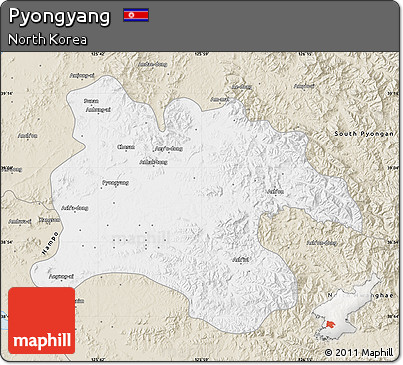 Classic Style Map of Pyongyang