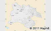 Classic Style Map of Pyongyang, single color outside