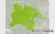 Physical Map of Pyongyang, lighten, semi-desaturated