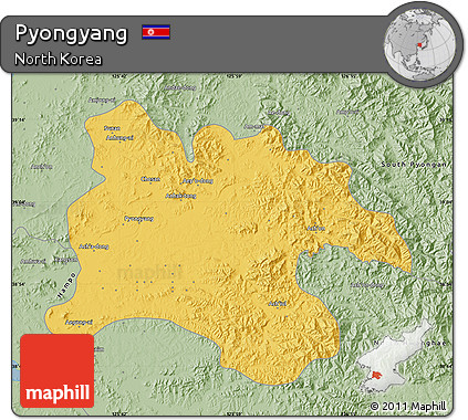 Savanna Style Map of Pyongyang