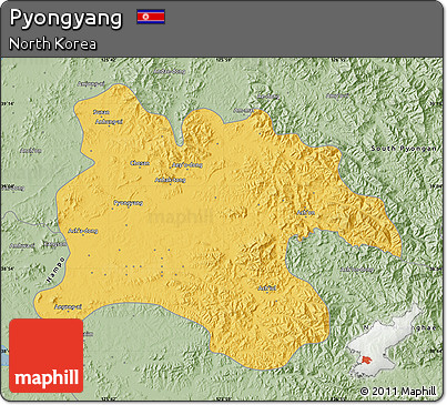 Savanna Style Map of Pyongyang