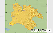 Savanna Style Map of Pyongyang, single color outside