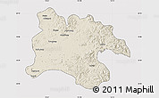 Shaded Relief Map of Pyongyang, cropped outside