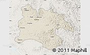Shaded Relief Map of Pyongyang, lighten