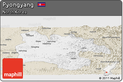 Classic Style Panoramic Map of Pyongyang
