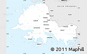 Silver Style Simple Map of South Hwanghae