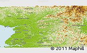 Physical Panoramic Map of South Pyongan