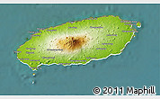 Physical 3D Map of Cheju-Do, satellite outside