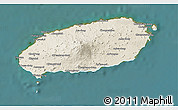 Shaded Relief 3D Map of Cheju-Do, satellite outside