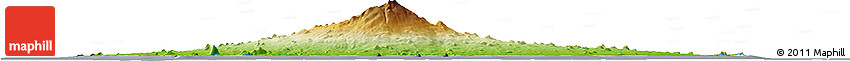 Physical Horizon Map of Cheju-Do, darken, semi-desaturated