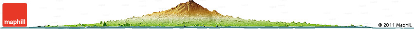 Physical Horizon Map of Cheju-Do, satellite outside