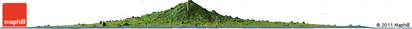 Satellite Horizon Map of Cheju-Do, single color outside