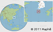 Savanna Style Location Map of Cheju-Do, highlighted country
