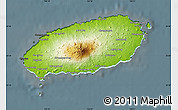 Physical Map of Cheju-Do, darken