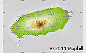 Physical Map of Cheju-Do, desaturated