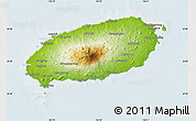 Physical Map of Cheju-Do, lighten