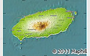 Physical Map of Cheju-Do, satellite outside