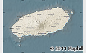 Shaded Relief Map of Cheju-Do, darken