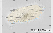 Shaded Relief Map of Cheju-Do, desaturated